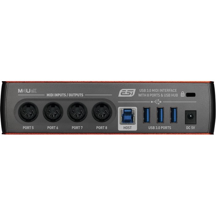 ESI M4U eX 8port USB 3.0 MIDI interface with USB hub Jacky Claes